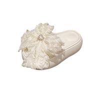 Genérico Sandalias Mujer Planas Zapatos Mujer Verano Sandalias Gruesas Para Con de Corazón de,Y Antideslizantes,Zapatillas Playa Para Exteriores Montaña (Beige,35)