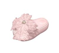 Genérico Sandalias Mujer Planas Zapatos Mujer Verano Sandalias Gruesas Para Con de Corazón de,Y Antideslizantes,Zapatillas Playa Para Exteriores Montaña (Pink,37)