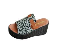 Genérico Sandalias Mujer Plataforma Sandalias Confort de Para Mujer 2026 Cómodas,con Punta Abierta,Sin Cordones,Informales,de Verano,Estilo Verano Playa (Green,38)