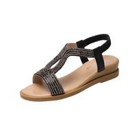 Genérico Sandalias Mujer Sandalia Mujer Comodas Calzado Casual Fresco Plana Versátil Moda Transpirable Antideslizante Resistente Uso Seguro En Lugares Mucha Gente Recorridos Largos y Multitudes