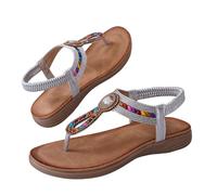 Genérico Sandalias Mujer Sandalia Mujer Comodas Planas Dedos Separados, Frescas Y Casuales, Perfectas Para Salidas Sencillas Y Compras Rápidas