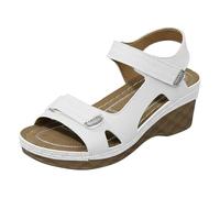Genérico Sandalias Mujer Sandalias Cómodas Con Punta Abierta Cuña Estilosas Frescas Elegantes Adecuadas Para Temporada De Mucho Calor（Beige,37