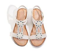 Genérico Sandalias mujer sandalias con cuña sandalia plataforma mujer abiertas estilo bohemio casual fáciles de combinar con ropa holgada sandalia