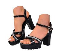 Genérico Sandalias Mujer Sandalias Mujer Comodas, Sandalia Mujers Verano Sandalias De Tira Única Suela Gruesa Material Suave Estilo Vintage Secado Rápido Tacón De Cuña Ligeras No Rozan Clásico