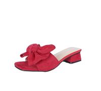 Genérico Sandalias Mujer Tacon Pies Anchos Zapatos Verano Pantuflas de Verano para Mujer con,Terciopelo Colorido,Punta Abierta,Tacón de,Huecas Sandalias Zapatillas Casa (Red,35)