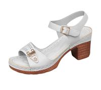 Genérico Sandalias Mujer Tallas Grandes Tacón Bloque Cuñas Cómodas Moda Verano 2026, gris, 39 EU