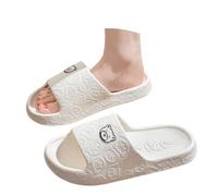 Genérico Sandalias Mujer Verano Antideslizantes Baño Orificios Drenaje Cómodas Hogar Cocina Dormitorio SPA Viaje (White, 40-41)