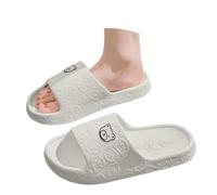 Genérico Sandalias Mujer Verano Antideslizantes Baño Orificios Drenaje Cómodas Hogar Cocina Dormitorio SPA Viaje (Grey, 42-43)