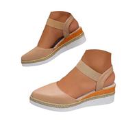Genérico Sandalias Mujer Verano Chanclas Playa Mujer Zapato Fresco Moda Versátil Plana Cómodo Casual Transpirable Suela Antideslizante Resistente Resistente Al Desgaste Por Pavimento Duro Urbano
