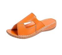 Genérico Sandalias Mujer Verano Comodas De Vestir, Pantuflas elegantes de mujer con diseño clásico y aberturas transpirables para confort diario y uso exterior fácil