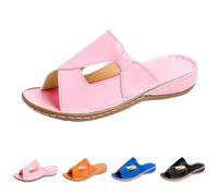 Genérico Sandalias Mujer Verano Comodas De Vestir, Pantuflas elegantes de mujer con diseño clásico y aberturas transpirables para confort diario y uso exterior fácil