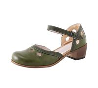 Genérico Sandalias Mujer Verano Comodas Pies Anchos Zapato Primavera Y Verano 2026 Estilo de Comercio Exterior Europeo Y Americano,Sandalias Informales de Un Sandalia Ortopedica (Green,39)