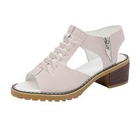 Genérico Sandalias Mujer Verano Cómodo Compensee - Zapatos Retro Mujer Vintage Sandalia Punta Abierta Desnuda Zapato Tacón Bloque Sandalette Transpirable Desnudo Pies Para Ponerse Sandalettes, beige