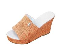 Genérico Sandalias Mujer Verano Cuña Mulas Mujeres Ortopédicas Zapatillas Cómodas Punta Abierta Plataforma Zapatillas Zapatillas Zapatos de Playa