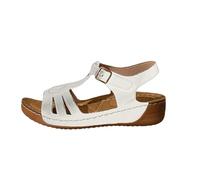 Genérico Sandalias Mujer Verano Cuña Pies Anchos Zapatos Sandalias Ligeras de Tacón Grueso Con Una Sola Tira para Mujer,Nuevos Estilos de Verano 2026 Cuña Tacon Bajo (White,40)