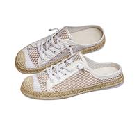 Genérico Sandalias Mujer Verano de estilo Panamá retro bicolor con tira elástica, informales y cómodas para tu armario veraniego