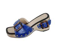 Genérico Sandalias Mujer Verano Estilo Sobrio Sin Tiras Cuña, Sandalias Plataforma Ortopédicas Cómodas discretas y elegantes, perfectas para gustos que prefieren diseños sin excesos04