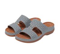 Genérico Sandalias Mujer Verano Estilo Sobrio Sin Tiras Cuña, Sandalias Plataforma Ortopédicas Cómodas discretas y elegantes, perfectas para gustos que prefieren diseños sin excesos09