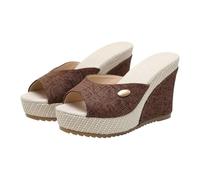 Genérico Sandalias Mujer Verano Estilo Sobrio Sin Tiras Cuña, Sandalias Plataforma Ortopédicas Cómodas discretas y elegantes, perfectas para gustos que prefieren diseños sin excesos02