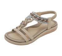 Genérico Sandalias Mujer Verano Planas Casual Chanclas Bohemio Sandalias de Playa Cómodas Zapatos