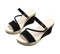 Genérico Sandalias Mujer Verano Planas Sin Tiras Cuña, Sandalias Plataforma Barefoot Cómodas de estilo atemporal, manteniendo vigencia en varias temporadas veraniegas consecutivas02