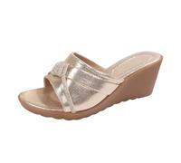 Genérico Sandalias Mujer Verano Planas Sin Tiras Cuña, Sandalias Plataforma Barefoot Cómodas de estilo atemporal, manteniendo vigencia en varias temporadas veraniegas consecutivas10