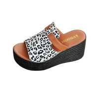 Genérico Sandalias Mujer Verano Plataforma Ortopedicas Sandalias de Para Mujer 2026 Cómodas,con Punta Abierta,Sin Cordones,Informales,de Verano,Estilo Cómodas (White,40)