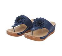 Genérico sandalias mujer verano,sandalias de cuña,Diseño neutro para atuendos de paseos casuales después de visitas a centros culturales
