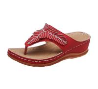 Genérico Sandalias Mujer Verano Vestir,Sandalias De Mujer A La Moda Nuevo PatróN DecoracióN De De Agua Puntera Abierta CuñA Transpirable CóModas Zapatillas De Playa Informales