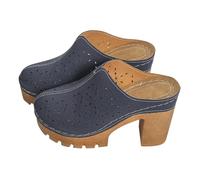 Genérico Sandalias Mujer, Zapatillas Cómodas De Talón Grueso, Chanclas Tacón Alto Con Estilo Cotidiano Moderno, Calzado Transpirable Fresco Seguimiento De Tendencias Estéticas Actuales（Armada，39）