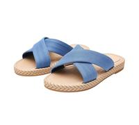 Genérico Sandalias Mujer Zapatillas De Fondo Plano Para Mujeres, buena resistencia ante cambios de temperatura manteniendo todas sus propiedades tanto en calor como en espacios ventilados frescos 1