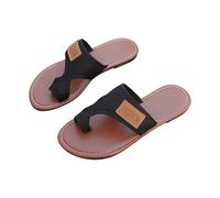 Genérico Sandalias Mujer Zapatillas De Fondo Plano Para Mujeres, estilo neutro y armonioso que resulta agradable para mujeres de distintas edades y con gustos de vestir muy diferentes entre sí