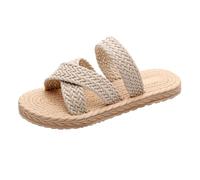 Genérico Sandalias Mujer Zapatillas De Fondo Plano Para Mujeres, resistencia ante manchas y suciedad que simplifica enormemente el mantenimiento y cuidado regular de este calzado veraniego práctico