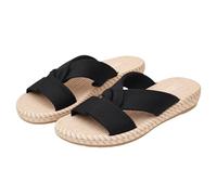 Genérico Sandalias Mujer Zapatillas De Fondo Plano Para Mujeres, resistencia probada ante la exposición solar directa que no pierde su color ni textura con el uso continuado al aire libre diario 1