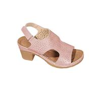 Genérico Sandalias Negras Tacon Sandalias Mujer Comodas Informales con Hueca Y Talón Abierto para Mujer,de Verano Confort Talla 43 (Pink,40)