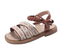 Genérico Sandalias Niña Verano Cerradas,Sandalias Deportivas Niña Confort,Sandalia Pequeñas Con Diseño Lazo Floral Cómodas Y Casuales Jugar Al Aire Libre Bebés 12 Sandalia Sandals Playa Sandals