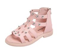 Genérico Sandalias NiñAs Vestir,Sandalias Casuales para NiñOs con Cierre De Velcro para Playa Y Uso Diario Ideales para Edades De 2 A 12 AñOs Lavables A MáQuina Comodidad Durante Toda La Temporada