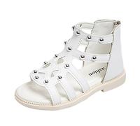 Genérico Sandalias NiñAs Vestir,Sandalias Casuales para NiñOs con Cierre De Velcro para Playa Y Uso Diario Ideales para Edades De 2 A 12 AñOs Lavables A MáQuina Comodidad Durante Toda La Temporada