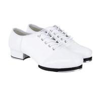 Genérico Sandalias Niño 35 Sandalias de Claqué con Suela Blando para Práctica y Actuación Zapatos Cómodos con Cordones para Niños y Niñas Mayores (White, 13 Big Kids)