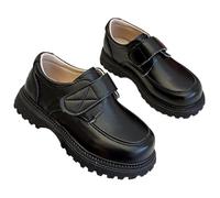 Genérico Sandalias Niño 35 Zapatos Escolares de Cuero Estilo Británico para Niños y Niñas Talla Grande Infantil de 5 a 11 Años (Black, 14.5 Big Kids)