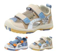 Genérico Sandalias Niño 35 Zapatos Sandalias Informales para Niño con Diseño de Punto Calado Diarios Cómodos y Elegantes para Temporada Primavera Verano (Khaki, 12.5 Little Kids)