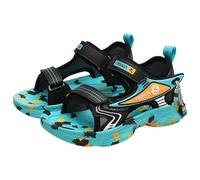 Genérico Sandalias Niño 35 Zapatos Sandalias Verano Niños Aireado Diseño Ligero Cómodo Diario Actividades Exterior Infantil 4 12 Años (Black, 1.5 Big Kids)