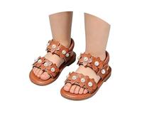 Genérico Sandalias Niño, Sandalias Playa Preciosas De Verano con Diseño De Pétalos Planas con Puntera Abierta El Día A Día