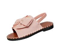 Genérico Sandalias Ortopédicas Abiertas Delanteras - Zapatos Casuales De Vacaciones Claquetas Planas Flor Reafiranadas Claquetas De Plataforma Gran Suela Suave Zapatos Comfortable, rosa, 40 EU