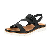 Genérico Sandalias Ortopedicas Mujer Sandalia Deportivas Comodas Patrón,Sandalias De Color Sólido,Zapatos Cómodos Antideslizantes Planos Grandes (Negro, 38)