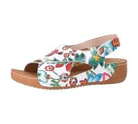 Genérico Sandalias Ortopedicas Mujer Verano Comodas Plataformasandalias Cuña Deportivas Senderismo CamperAntideslizantes de Playa Zapatillas con Punta Abierta Transpirables (6-G-White, 37)