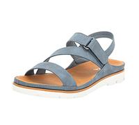 Genérico Sandalias Ortopedicas Mujer Verano Sandalia Deportivas Comodas Sandalias De Color Sólido,Zapatos Cómodos Antideslizantes Planos Grandes para Verano (Azul, 37)