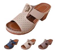 Genérico Sandalias Ortopedicas Mujer Vestir, Sandalias de Abiertas Cómodas para Mujer con Diseño Casual y Aberturas Elegantes