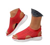 Genérico Sandalias Para Caminar Para Mujer Sandalias Cós Mujer, Chanclas De Verano Chanclas Planas Bohemias De Punta Abierta, Mules Casuales, Suelas Gruesas Y Transpirables, Cuña