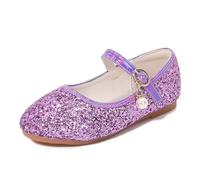 Genérico Sandalias para NiñA De 3 AñOs,Sandalias Brillantes para NiñAs con DiseñO De Tira En T De Cristal A La Moda Zapatos Casuales CóModos Y Ligeros para NiñOs PequeñOs